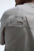 L3VEL3 - Oversized T-Shirt Back Logo - Oversized Póló, Hátsó Logóval (Sötét Szürke, L)