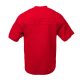 L3VEL3 - Oversized T-Shirt Back Logo - Oversized Póló, Hátsó Logóval (Piros, M)