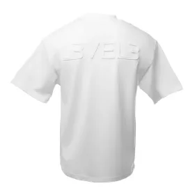   L3VEL3 - Oversized T-Shirt Back Logo - Oversized Póló, Hátsó Logóval (Fehér, S)