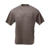 L3VEL3 - Oversized T-Shirt Front Logo - Oversized Póló, Elülső Logóval (Sötét Szürke, L)