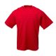 L3VEL3 - Oversized T-Shirt Front Logo - Oversized Póló, Elülső Logóval (Piros, M)