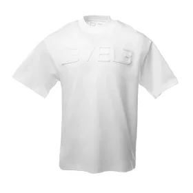   L3VEL3 - Oversized T-Shirt Front Logo - Oversized Póló, Elülső Logóval (Fehér, M)