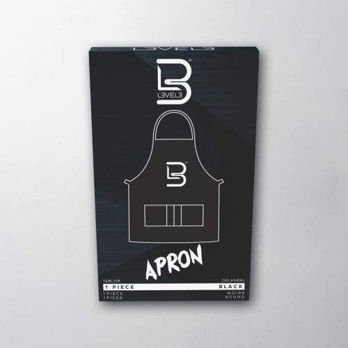 L3VEL3 - Apron - Fodrász Munkakötény (Fekete)