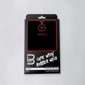  L3VEL3 - Cape With Rubber Neck - Beterítő Kendő Gumírozott Nyakrésszel (Fekete-Piros)
