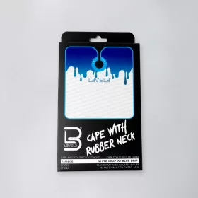  L3VEL3 - Cape With Rubber Neck - Beterítő Kendő Gumírozott Nyakrésszel (Fehér-Kék)