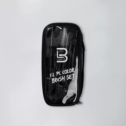 L3VEL3 - 12 PC Color Brush Set - 12 Darabos Hajfestő Ecset Szett