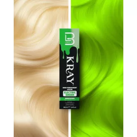   L3VEL3 - Kray Semi Permanent Color - Fizikai Hajszínező - Élénk Zöld (Electric Green) 100ml