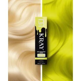   L3VEL3 - Kray Semi Permanent Color - Fizikai Hajszínező - Élénk Citromsárga (Electric Yellow) 100ml