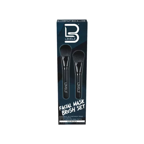 L3VEL3 - Facial Mask Brush Set - 2 Darabos Arcmaszk Ecset Szett
