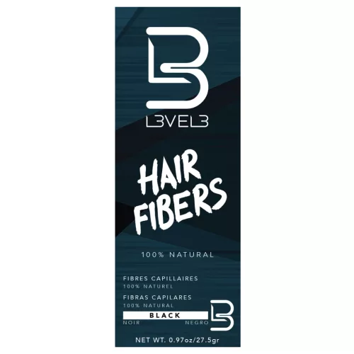 L3VEL3 - Hair Fibers - Hajrost 27,5g (Fekete)