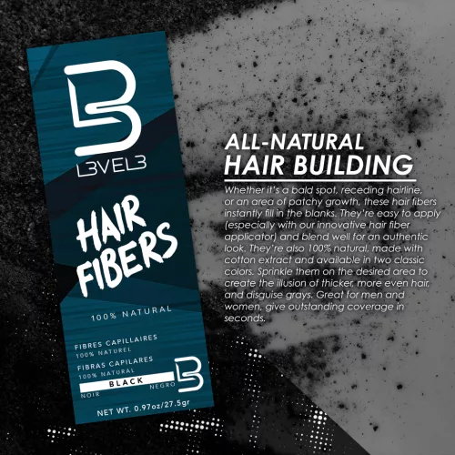 L3VEL3 - Hair Fibers - Hajrost 27,5g (Fekete)