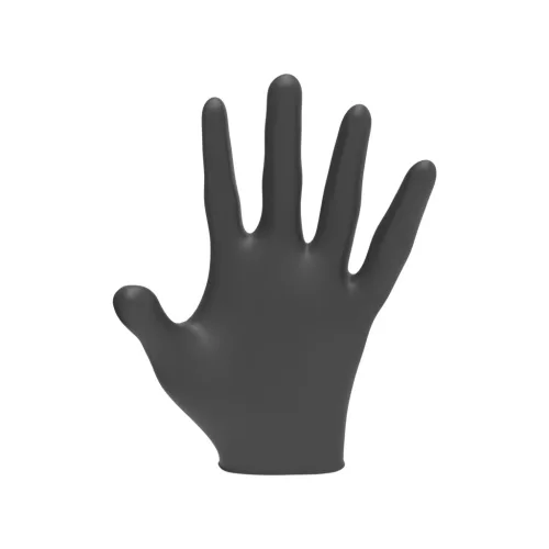 L3VEL3 - Nitrile Gloves - Nitril Gumikesztyű - 100 db (Black, L)