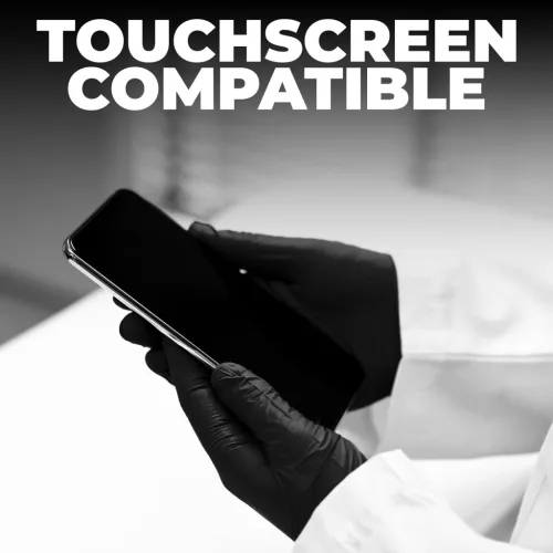L3VEL3 - Nitrile Gloves - Nitril Gumikesztyű - 100 db (Black, L)