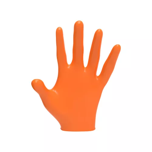 L3VEL3 - Nitrile Gloves - Nitril Gumikesztyű - 100 db (Orange, L)
