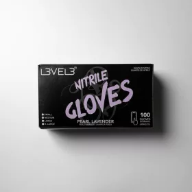   L3VEL3 - Nitrile Gloves - Nitril Gumikesztyű - 100 db (Pearl Lavender, M)