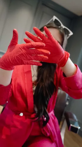 L3VEL3 - Nitrile Gloves - Nitril Gumikesztyű - 100 db (Red-ish, S)