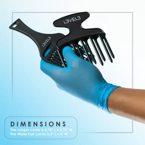 L3VEL3 - Hair Pick Comb Set - 2 Darabos Afrofésű Szett