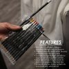 L3VEL3 - Liner Pencils - 12 Darabos Színes Kontúrceruza Szett