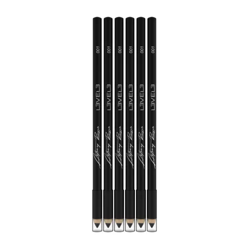 L3VEL3 - Liner Pencils - 6 Darabos Fekete Kontúrceruza Szett
