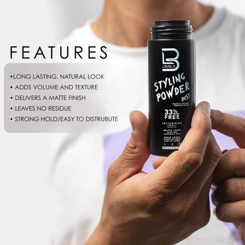 L3VEL3 - Super Strong Hold Styling Powder - Szuper Erős Hajpor 60g