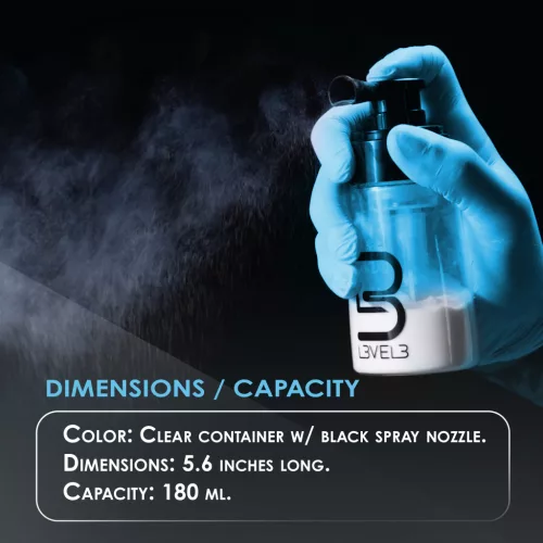 L3VEL3 - Powder Spray Bottle - Hintőpor Szóró 180ml