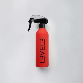   L3VEL3 - Rubberized Spray Bottle - Gumírozott Vizező (Piros)