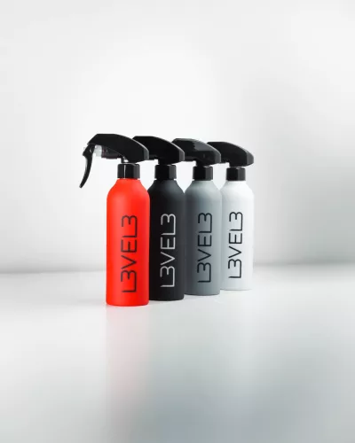 L3VEL3 - Rubberized Spray Bottle - Gumírozott Vizező (Fehér)