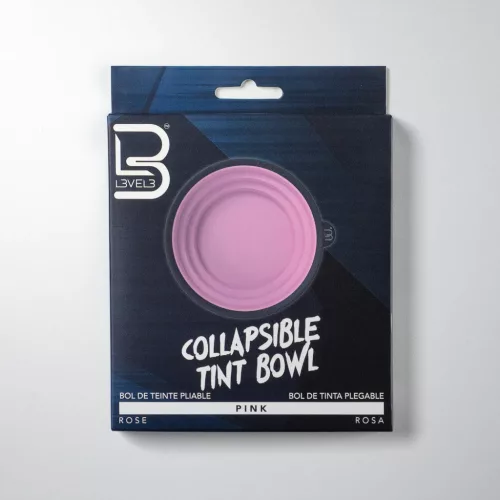 L3VEL3 - Collapsible Tint Bowl - Összecsukható Hajfestő Tál (Pink)