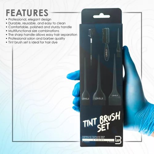 L3VEL3 - 6 PC Tint Brush Set - 6 Darabos Kefe és Ecset Szett