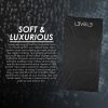 L3VEL3 - Professional Shaving Towel 71x36 cm - Prémium Törölköző (Fekete)