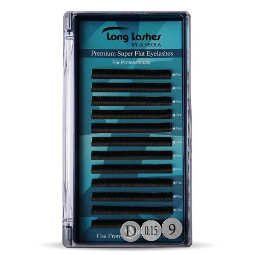 Long Lashes Premium Super Flat D / 0,15 - 9mm