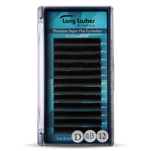 Long Lashes Premium Super Flat D / 0,15 - 12mm