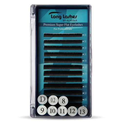 Long Lashes Premium Super Flat D / 0,2 - 8-9-10-11-12-13mm