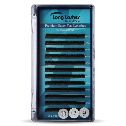 Long Lashes Premium Super Flat D / 0,2 - 9mm