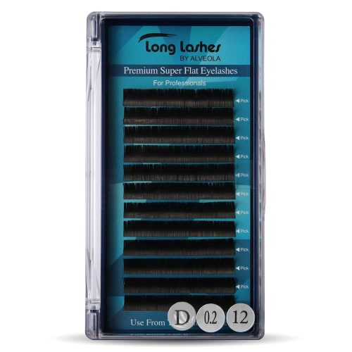 Long Lashes Premium Super Flat D / 0,2 - 12mm