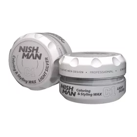   Nishman - Hair Premium Coloring Wax (Light Grey) C1 - Hajszínező Wax 100ml