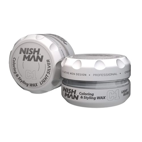 Nishman Hair Premium Coloring Wax (Light Grey) C1 100ml