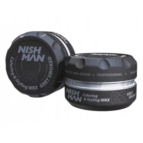   Nishman - Hair Premium Coloring Wax (Grey Smoked) C2 - Hajszínező Wax 100ml