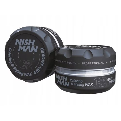 Nishman Hair Premium Coloring Wax (Grey Smoked) C2 100ml