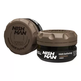   Nishman - Water Based Hair Styling Pomade (W10) - Vízbázisú Fényes Hajwax 100ml