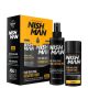 Nishman Hair Building Keratin Fiber + Locking Mist Set/Black 20g+100ml