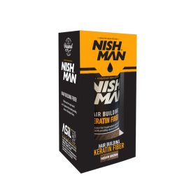   Nishman - Hair Building Keratin Fiber/Medium Brown 21g - Hajrost (Közép Barna)