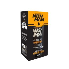   Nishman - Hair Building Keratin Fiber/Black 21g - Hajrost (Fekete)