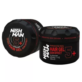   Nishman - Ultra Hold Hair Styling Gummy (5+) - Ultra Erős Tartású Hajzselé 300ml