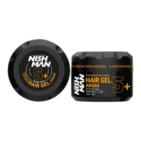   Nishman - Hair Styling Gel Ultra Hold Argan - Ultra Erős Tartású Hajzselé Argánnal 300ml