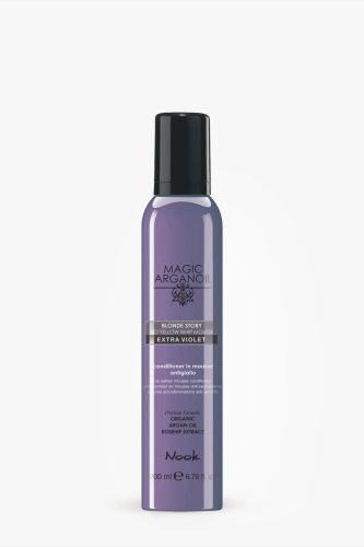 Nook - Blonde Story No Yellow Whip Mousse (Extra Violet) - Sárgásodásgátló Habbalzsam Szőke, Szőkített és Melírozott hajra 200ml