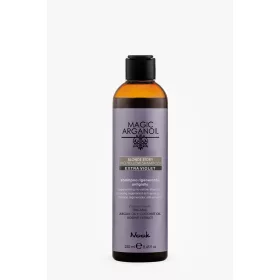   Nook - Blonde Story No Yellow Shampoo (Extra Violet) - Regeneráló, Sárgásodásgátló Sampon Szőke, Szőkített és Melírozott Hajra 250ml