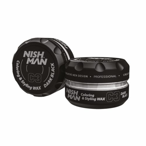 Nish Man C3 Fekete Hajszínező Wax - 100ml