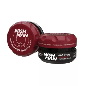   Nishman - Matte Paste Hair Texturizing Mess Up (M3) - Vízbázisú Matt Hajwax 100ml