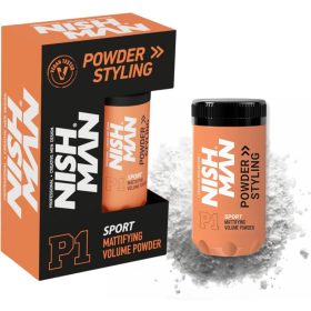  Nishman - Hair Styling Powder (P1) Sport - Illatosított Matt Hatású Hajpor (Narancssárga) 20g